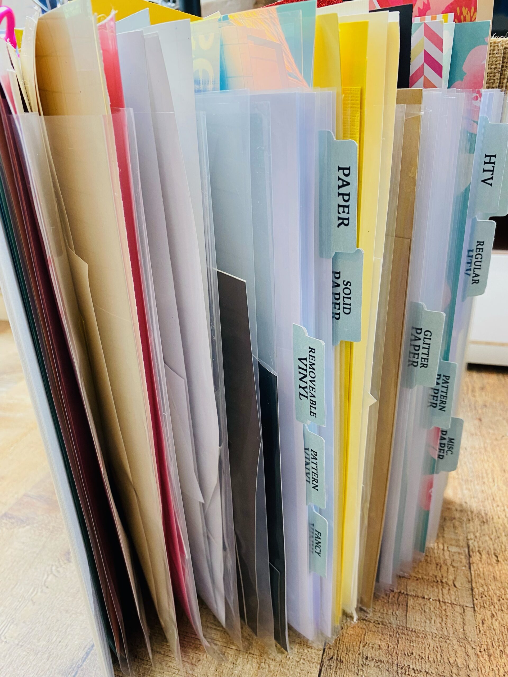 Organizing Vinyl Scraps