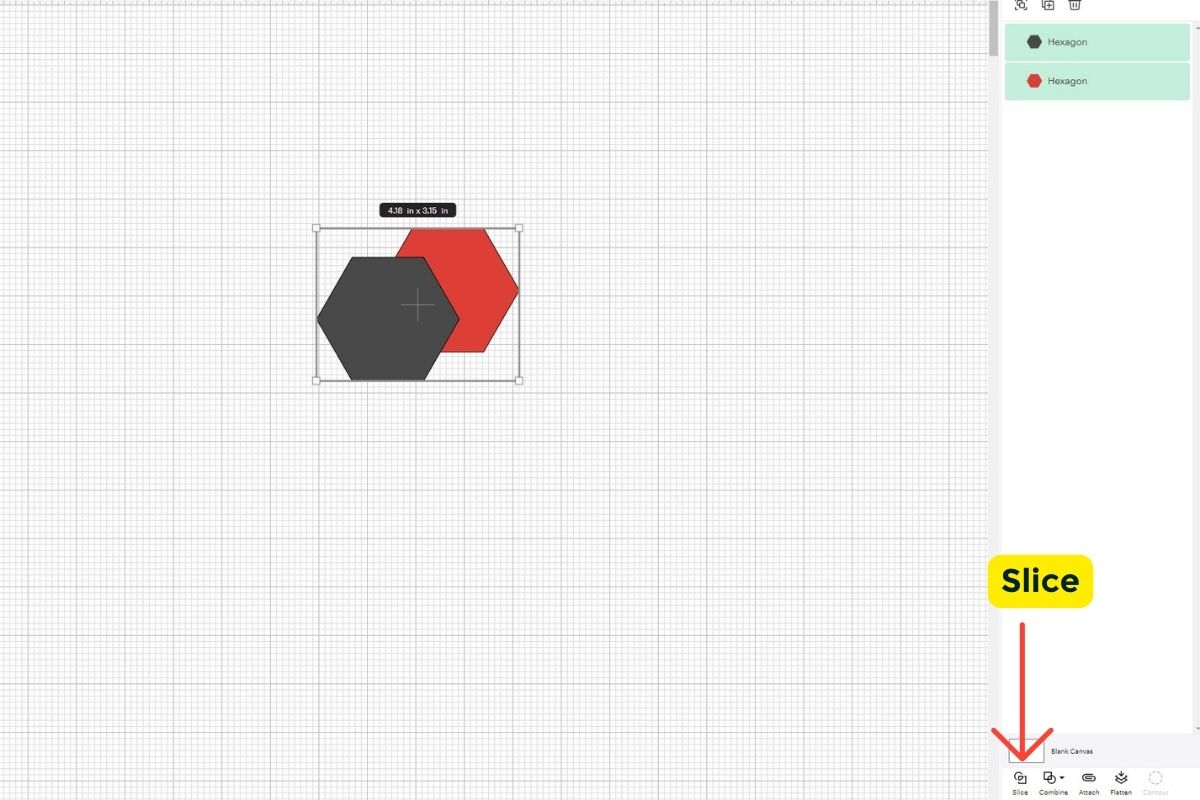 Showing how to slice an image.