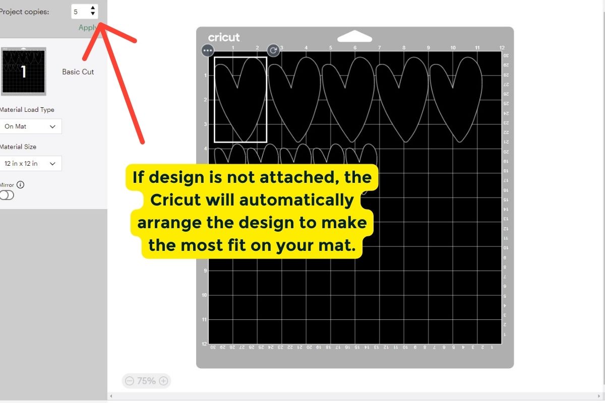 An image showing what happens if you add more copies of an image and they are not attached.