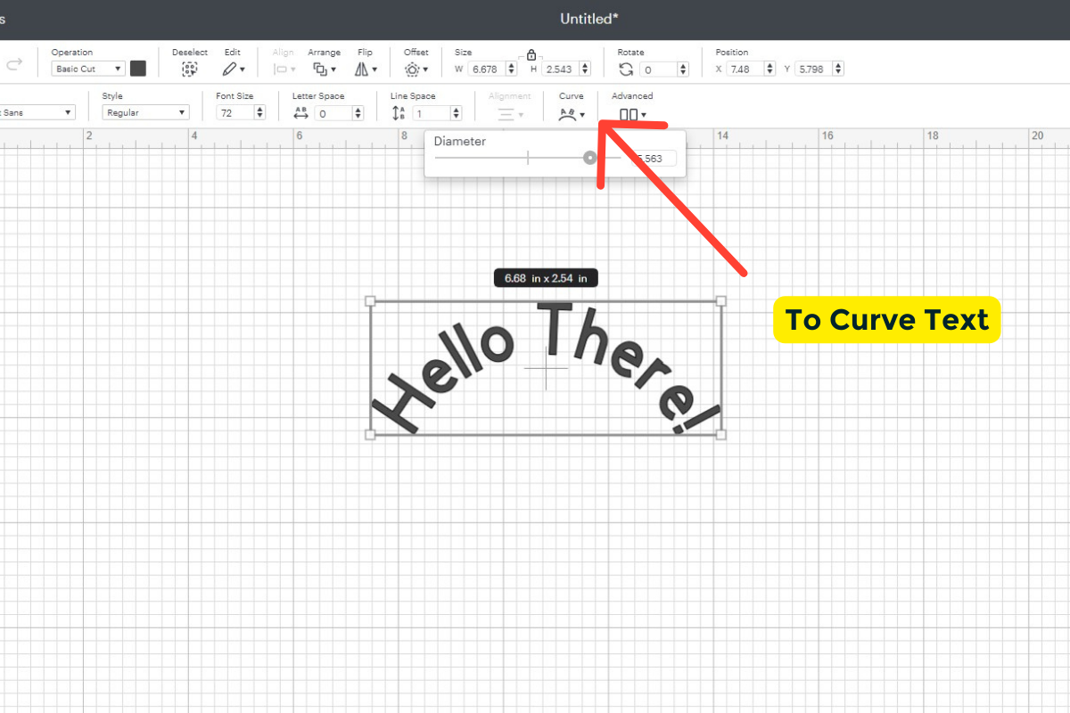 How to curve text.