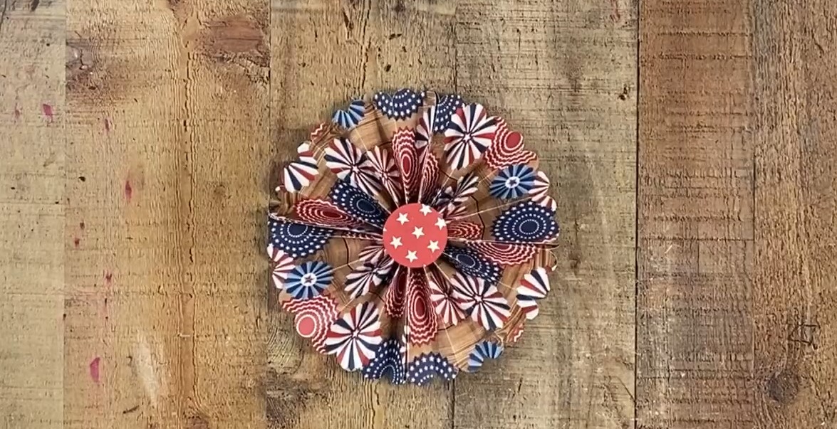 Nine inch rosette.
